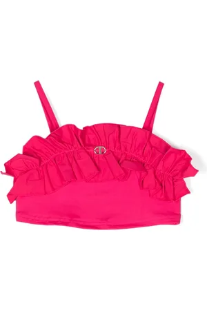 Twin-Set Cropped top med flæser