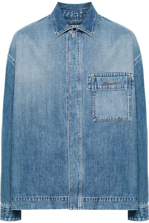 Jacquemus La chemise denimskjorte med broderet logo