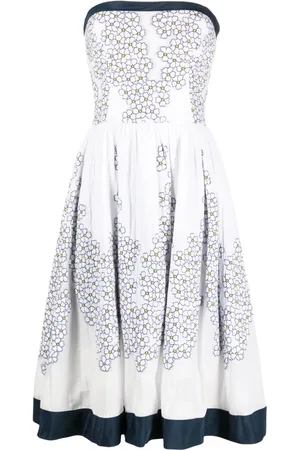 GEMY MAALOUF Kjole med blomstertryk og off-shoulder-snit