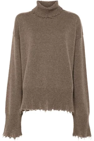 UMA WANG Sweater med slitageeffekt