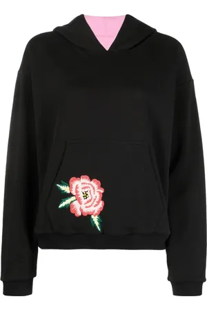 Kenzo Hættetrøje med blomster-broderi