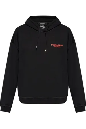 Dsquared2 Hættetrøje med logotryk og snoretræk