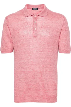 BARBA Meleret polo i hør