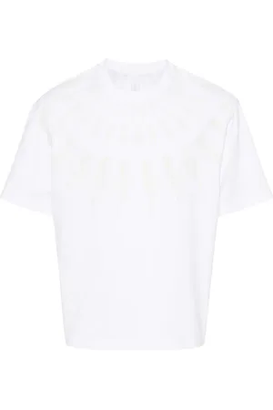 Neil Barrett T-shirt med lyntryk