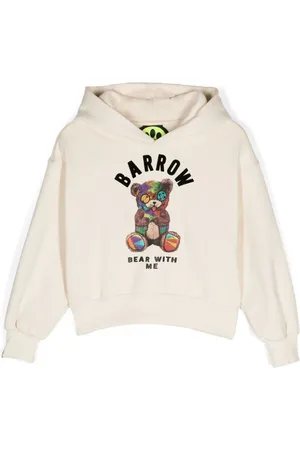 BARROW Hættetrøje med logo og flock-tekstur