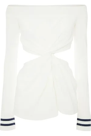J.W.Anderson Bluse med off-shoulder-snit og udskæringsdetalje