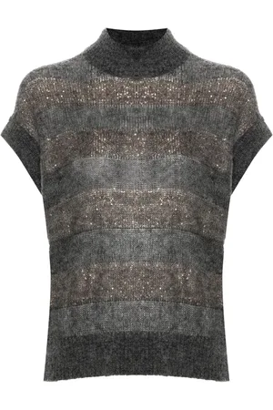 Brunello Cucinelli Vest med paillet-udsmykning