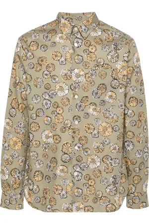 Maison Kitsuné Skjorte med blomstertryk