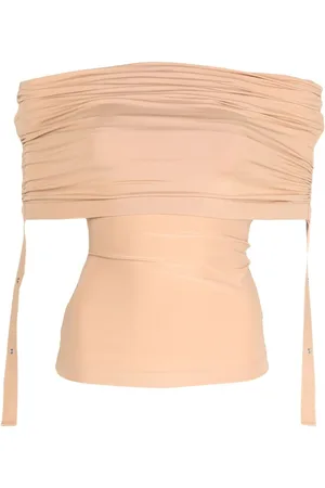 DION LEE Ruchet top med off-shoulder-snit
