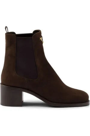 Prada 55 mm støvletter i ruskind