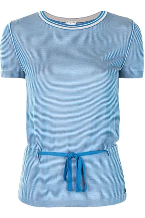 CHANEL 2008 T-shirt med løbesnor i taljen
