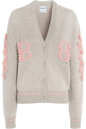 Barrie Cardigan i kashmir med B-logo