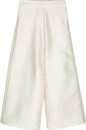 BIYAN Palazzo-bukser med satin-finish