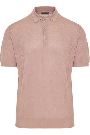 corneliani Polo med tekstureret finish