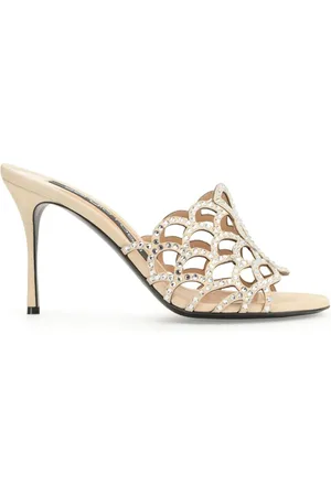 Sergio Rossi Sr Mermaid 90mm mules i læder