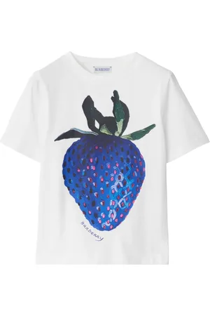 Burberry T-shirt med jordbærtryk