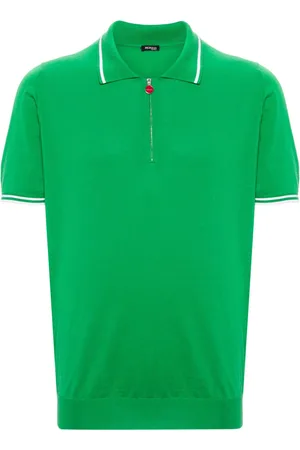 Kiton Polo med stribet kant