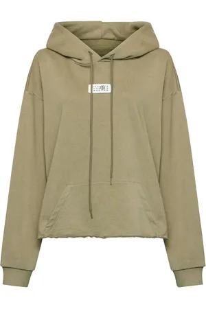 Maison Margiela Numeric hættetrøje med rå kant