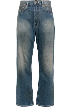 R13 Vaskede jeans med lige ben