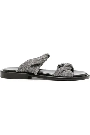 IRO Flade sandaler med snoet glimmer