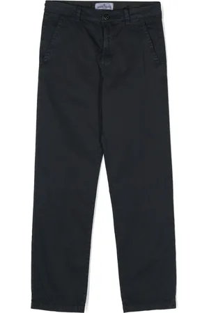Stone Island Bukser med lige ben og kompasapplikation