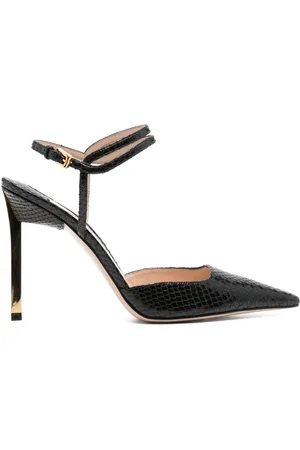 Tom Ford Skinnende 95 mm slingback-pumps i slangeskind