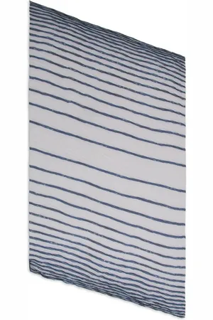 Emporio Armani Tørklæde med plisseret effekt og striber
