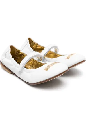 Moschino Ballerinaer med logo-nitter