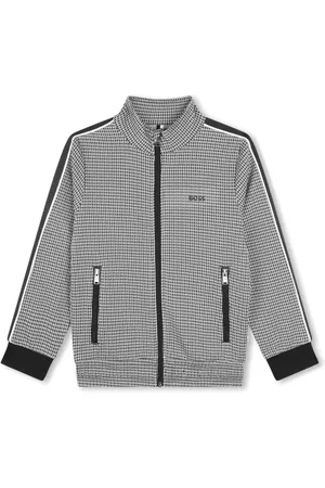 HUGO BOSS Nederdel med houndstooth-mønster og lynlås