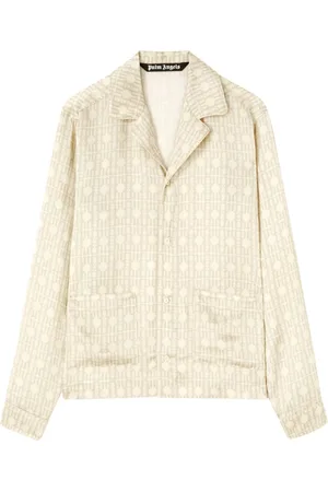 Palm Angels Skjorte med monogram-mønster