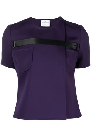 Courrèges T-shirt med strop-detalje