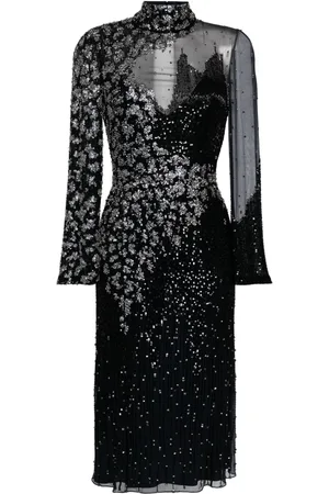 Jenny Packham Mellemlang Starman kjole med pailletter