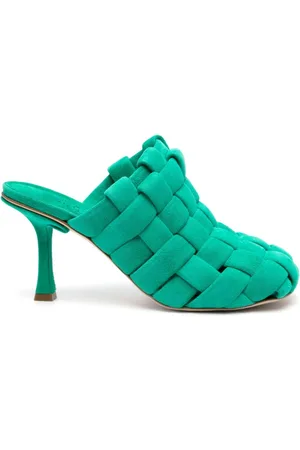 A.W.A.K.E. MODE Wilma 95mm mules i ruskind