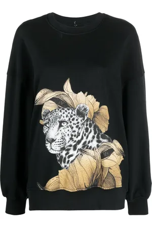 Ioana Ciolacu Sweatshirt med rund hals og grafisk tryk