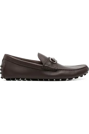 Gucci Loafers i læder med Horsebit-detalje