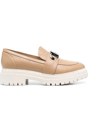 Michael Kors Parker loafers i læder med logoplade