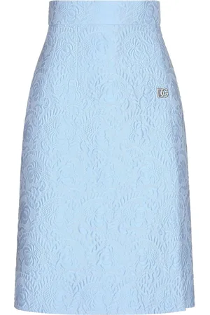Dolce & Gabbana Midi brokade-nederdel med A-snit