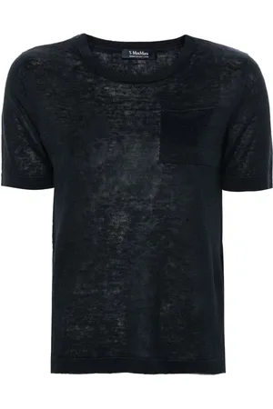 Max Mara Strikket top i hør