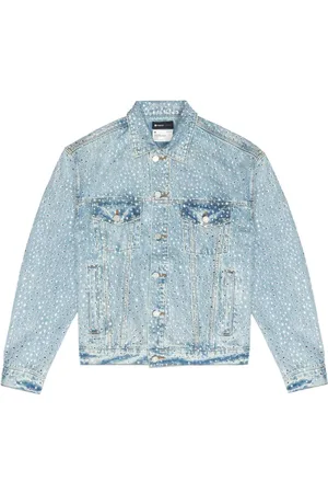 Purple Brand Crystal Galore denimjakke