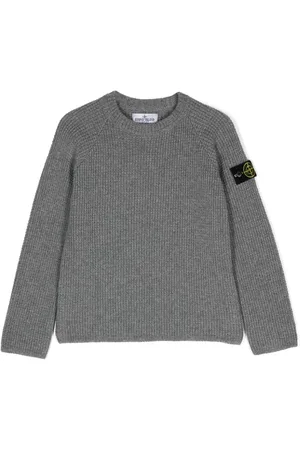 Stone Island Trøje med kompasmærke og raglanærmer