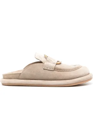 Moncler Bell mules i ruskind
