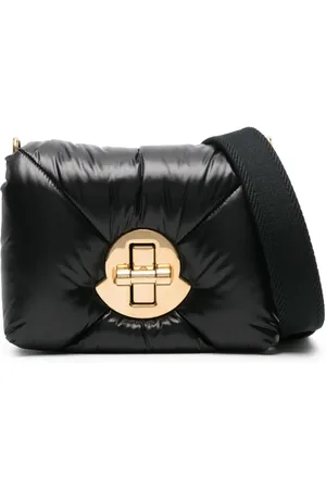 Moncler Lille crossbody-taske i læder