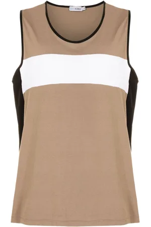 AMIR SLAMA Tanktop med colourblocking