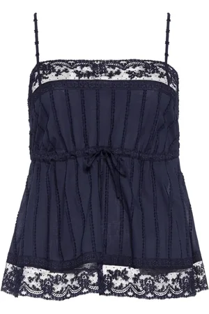 ERES Porcelaine camisole med blondedetalje