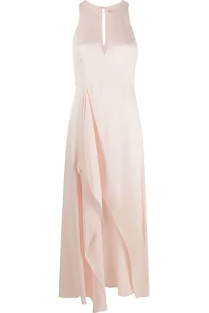 Twin-Set Asymmetrisk kjole i satin