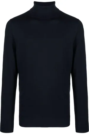 Calvin Klein Finstrikket polotrøje med lange ærmer