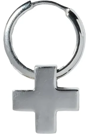 PARTS OF FOUR Hoop-ørering med korsvedhæng
