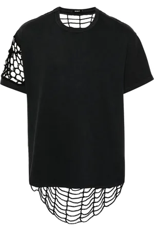 MISBHV T-shirt med hæklede paneler