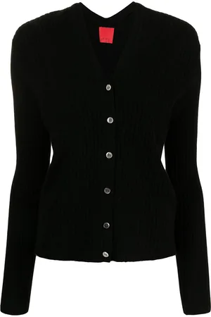 Cashmere In Love Cropped cardigan i ribstrik