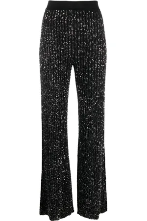Missoni Ribstrikket vest med pailletudsmykning